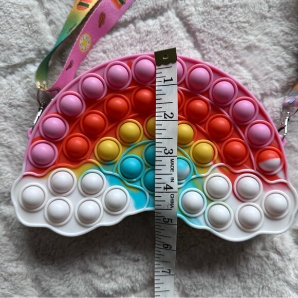 Pop Fidget | Rainbow Shoulder Bag Pop Fidgets Bag Purse for Girls - Picture 11 of 11